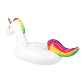 Large Unicorn Children's Inflatable Swimming Pool Float, Giant Swimming Pool Float, Swimming Pool Inflatable Amusement Facilities