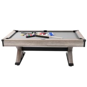 Billiards Table Combo Set, 7ft 3-in-1 Multi Game Table with Dining, Pool, and Tennis Table, Includes Full Set of Accessories