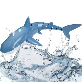 Remote Control Shark Toy, 2.4GHz High Simulation Shark RC Boat for Swimming Pool Bathroom, Electric RC Shark Fish Toy with 2 Batteries