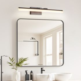 32 Inch Modern LED Bathroom Vanity Light - Sleek Black Metal Wall Light For Mirror, Dressing Room Or Sink Area (Option: black)